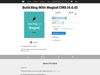 Wagtail Tailwind Blog screenshot