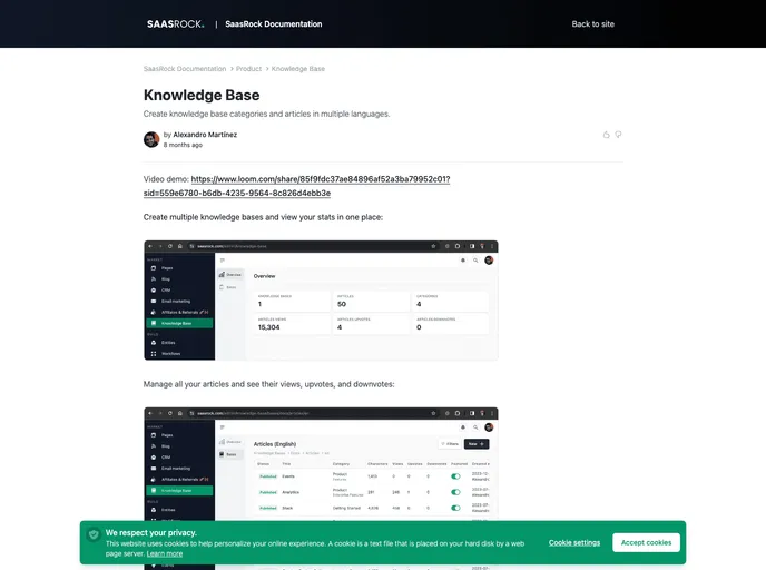 Remix Knowledge Base screenshot