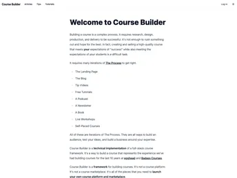 Course Builder screenshot