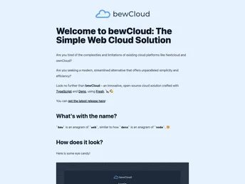 Bewcloud screenshot