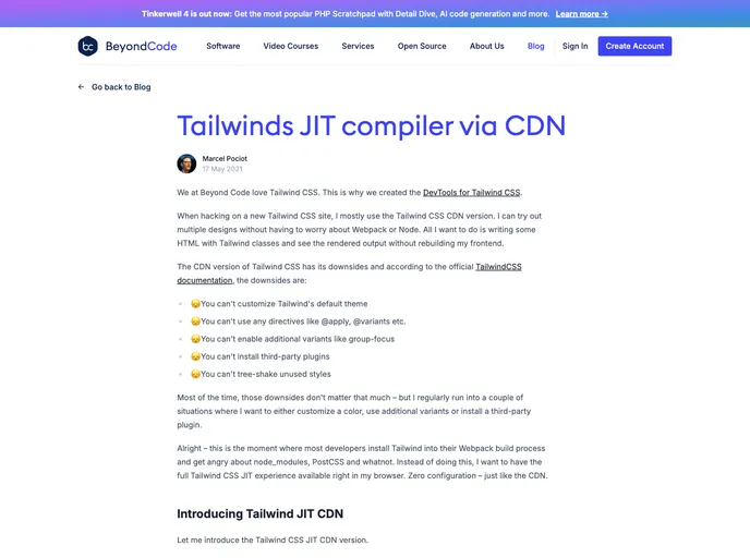 Tailwindcss Jit Cdn screenshot