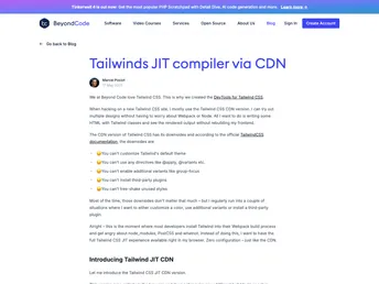 Tailwindcss Jit Cdn screenshot