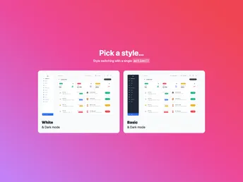 Admin One Vue screenshot