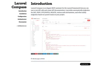 Laravel Compass screenshot