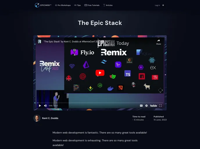 Epic Stack screenshot