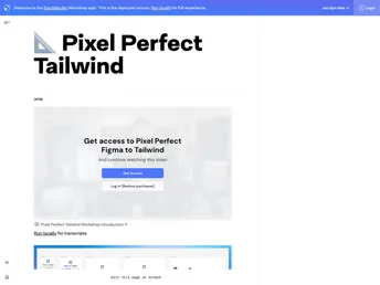 Pixel Perfect Tailwind screenshot