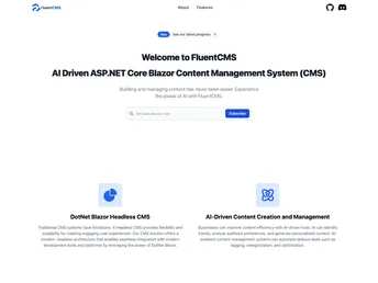 FluentCMS screenshot