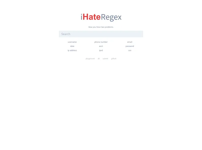I Hate Regex screenshot