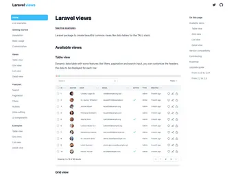 Laravel Views screenshot