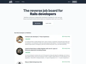 Railsdevs.com screenshot