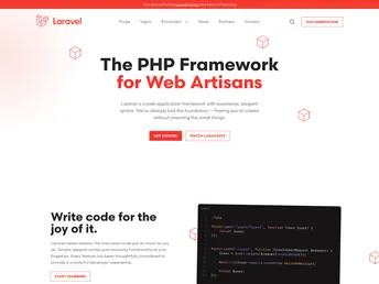 Laravel.com screenshot