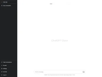 Nextjs Tailwindcss Chatgpt Clone screenshot