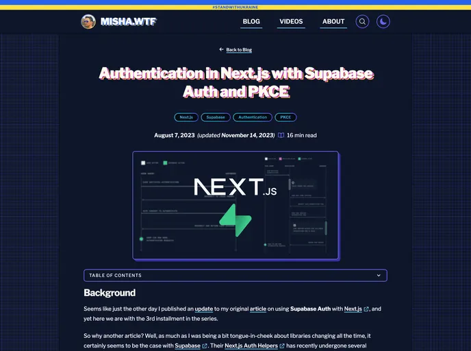 Nextjs Supabase Auth screenshot