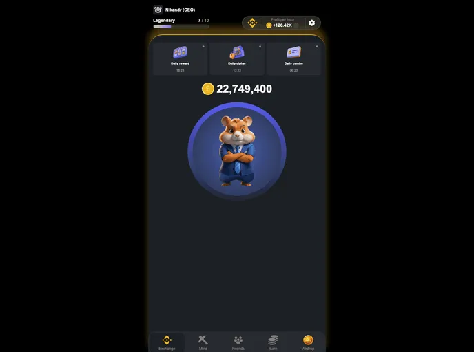 Hamster Kombat Telegram Mini App Clone screenshot