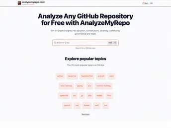 Analyzemyrepo screenshot