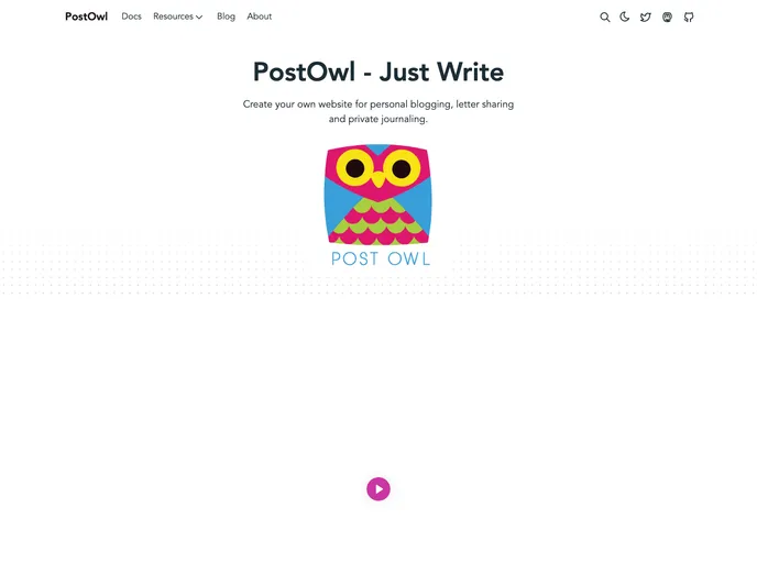 Postowl screenshot