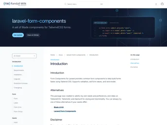 Laravel Form Components screenshot