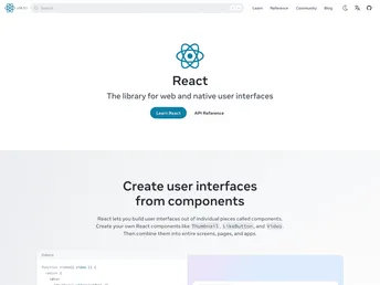 React.dev screenshot