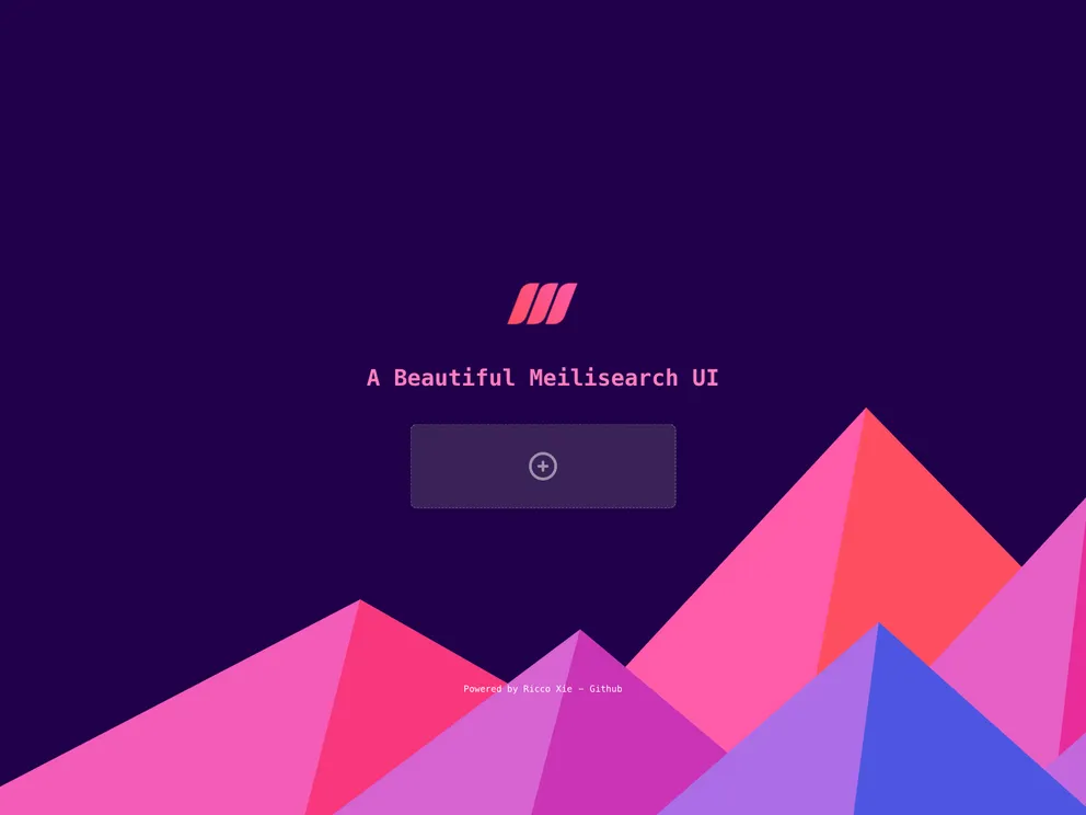 Meilisearch Ui screenshot