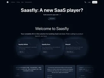 Saasfly screenshot