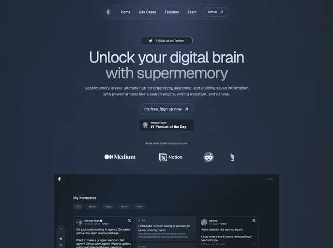 Supermemory screenshot