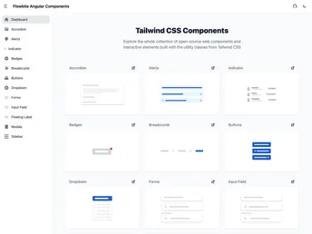 Flowbite Angular screenshot