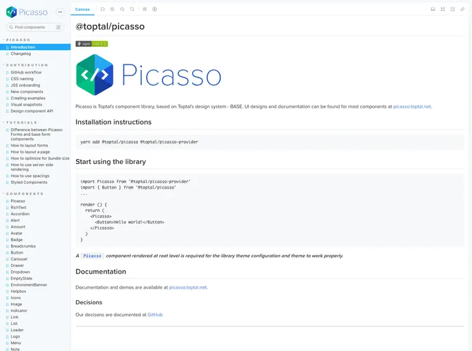 Picasso screenshot