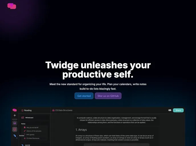 Twidge screenshot