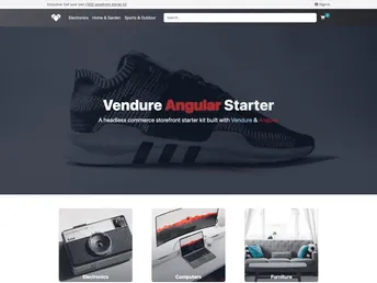 Storefront Angular Starter screenshot