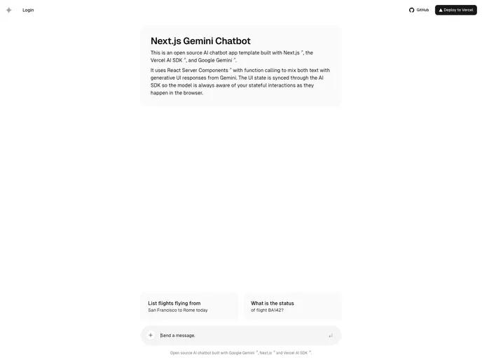 Gemini Chatbot screenshot