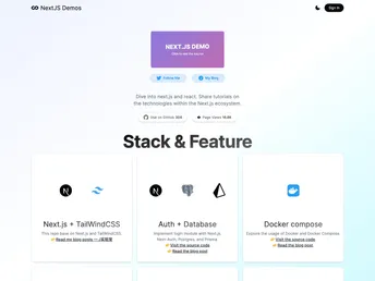 Nextjs Learn Demos screenshot